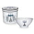 Paris Cafe au Lait Bowls  - set of 4 | Putti Fine Furnishings 