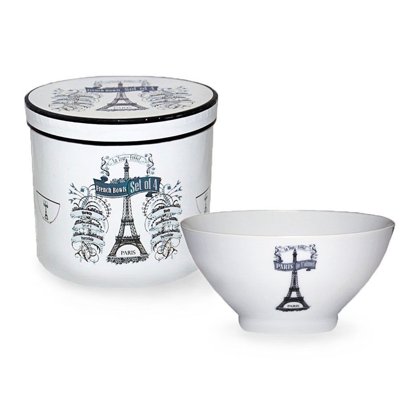 Paris Cafe au Lait Bowls  - set of 4 | Putti Fine Furnishings 