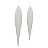 Jim Marvin "Winter Twig" Glass Icicle Ornament - Stone Grey, JM-Jim Marvin, Putti Fine Furnishings