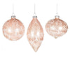 Blush Pink Ornament with Glitter, CT-Christmas Tradition, Putti Fine Furnishings