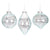  Pale Aqua Ornament with Silver Wrap, CT-Christmas Tradition, Putti Fine Furnishings