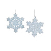 Light Blue Glitter Snowflake Ornament-Christmas-CT-Christmas Tradition-Putti Fine Furnishings