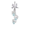 Blue Glass Pine Cone String, CT-Christmas Tradition, Putti Fine Furnishings