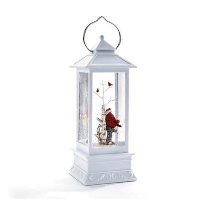 Lantern with Cardinals and Light  | Putti Christmas Celebrations
