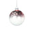 Pink Ombre Glass Ornament with Snowflakes - Ball  | Putti Christmas Canada