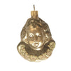 Gold Glass Cherub Head Ornament, CT-Christmas Tradition, Putti Fine Furnishings