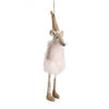 Pink Feather Mouse Doll | Putti Christmas Celebrations