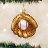 Old World Christmas Baseball Mitt Glass Ornament, OWC-Old World Christmas, Putti Fine Furnishings