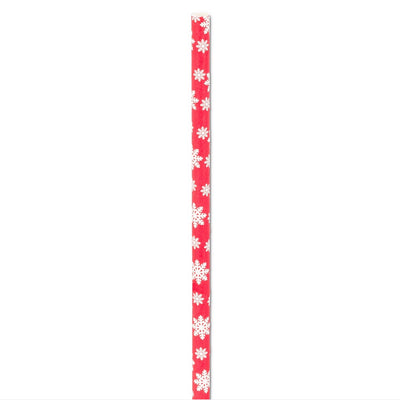 Straws with Snowflake Print - Box of 100 | Putti Celebrations