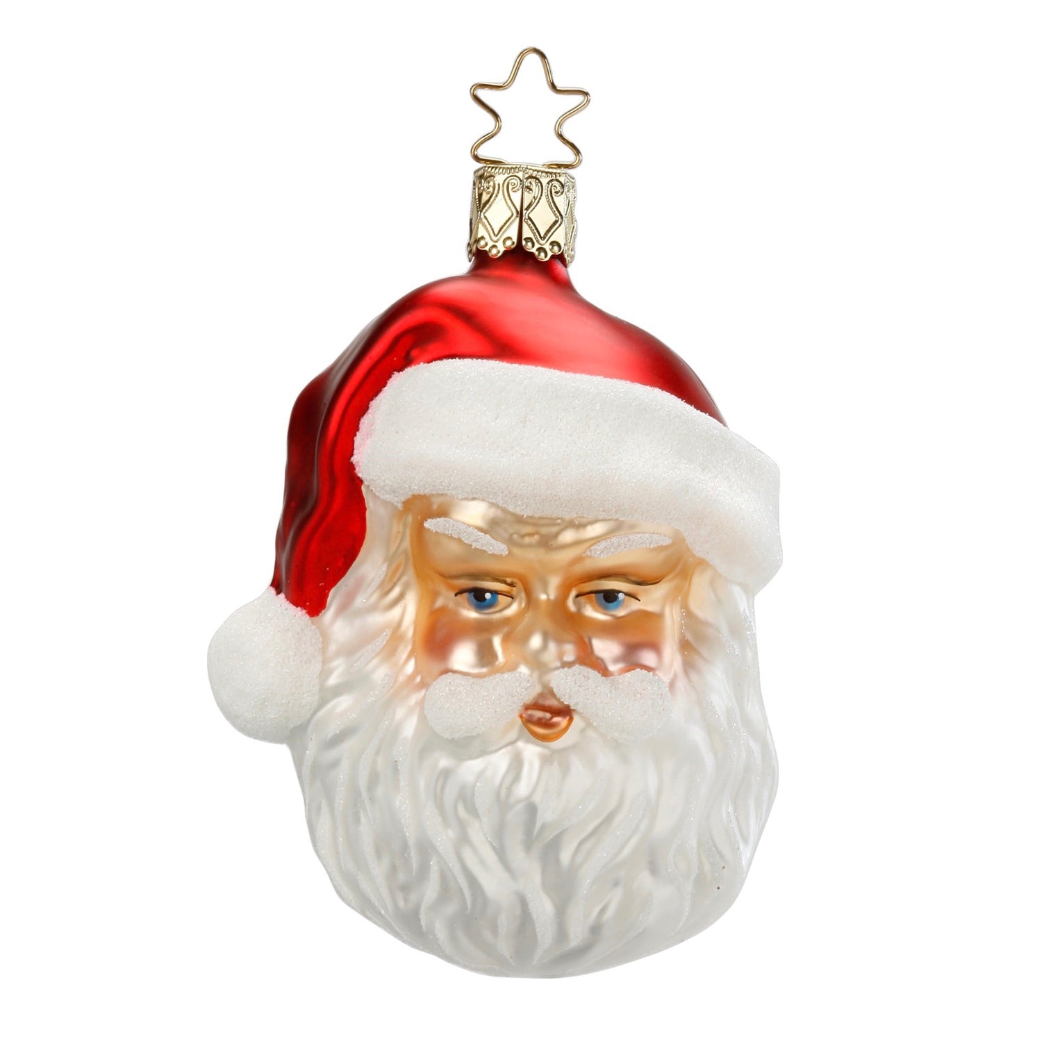 Inge Glass Merry Man Santa Ornament | Putti Christmas Canada