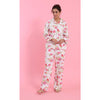 Mahogany "Poinsettia" Flannel Pyjamas | Putti Fine Fashions Canada