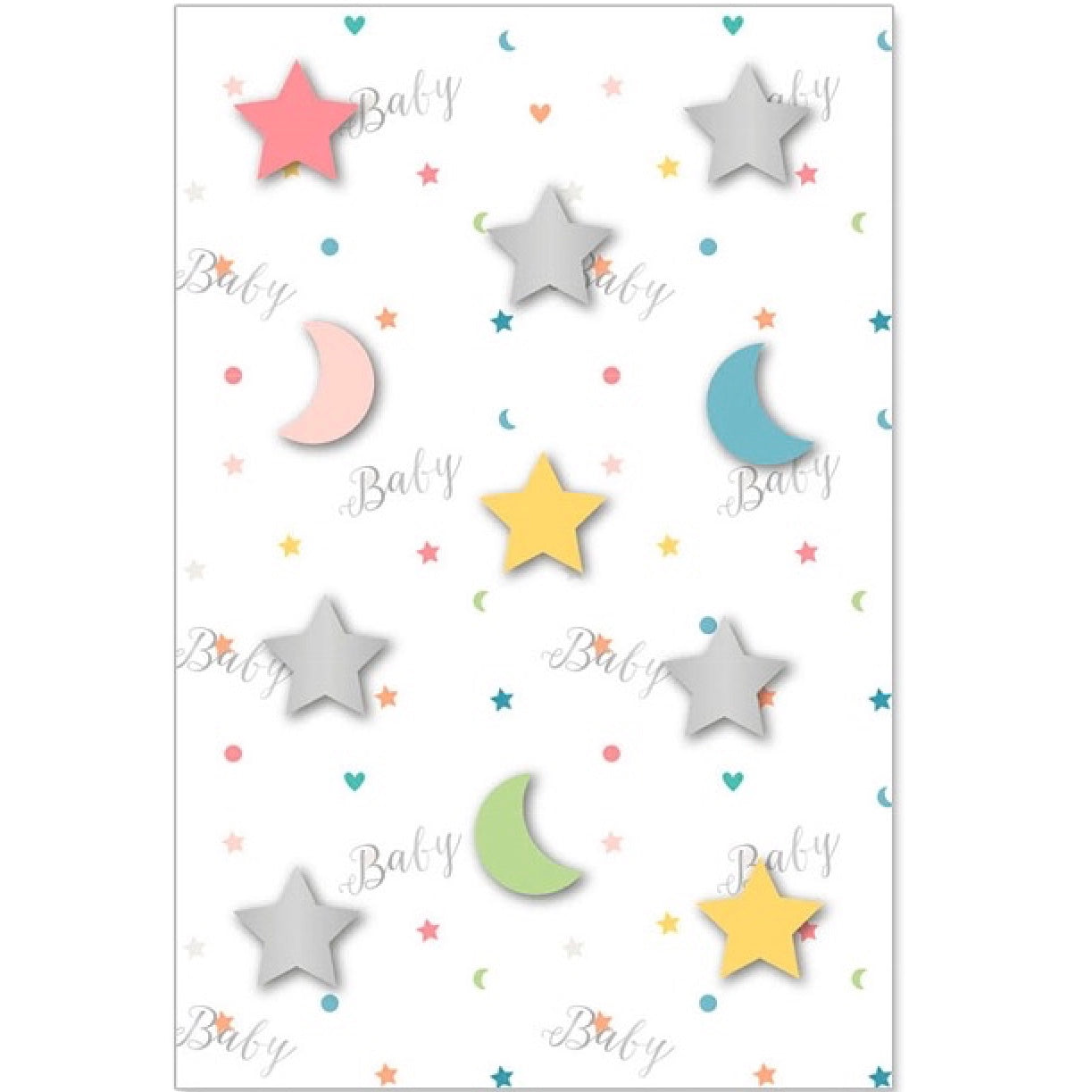 Stars All Over Baby Greeting Card | Putti Celebrations Canada 