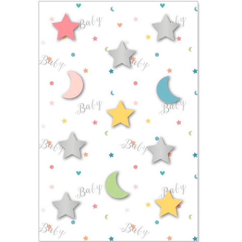 Stars All Over Baby Greeting Card | Putti Celebrations Canada 