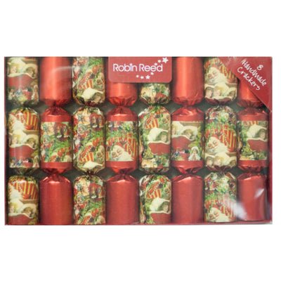 Robin Reed Red Victorian Christmas Crackers | Putti Christmas