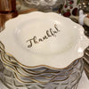 "Thankful" Appetizer Plate | Thanksgiving Putti Fine Furnishings