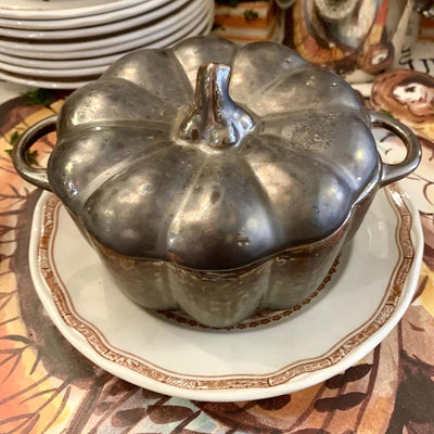 Lidded Pumpkin Bowl with Handles | Putti Fine Furnishings