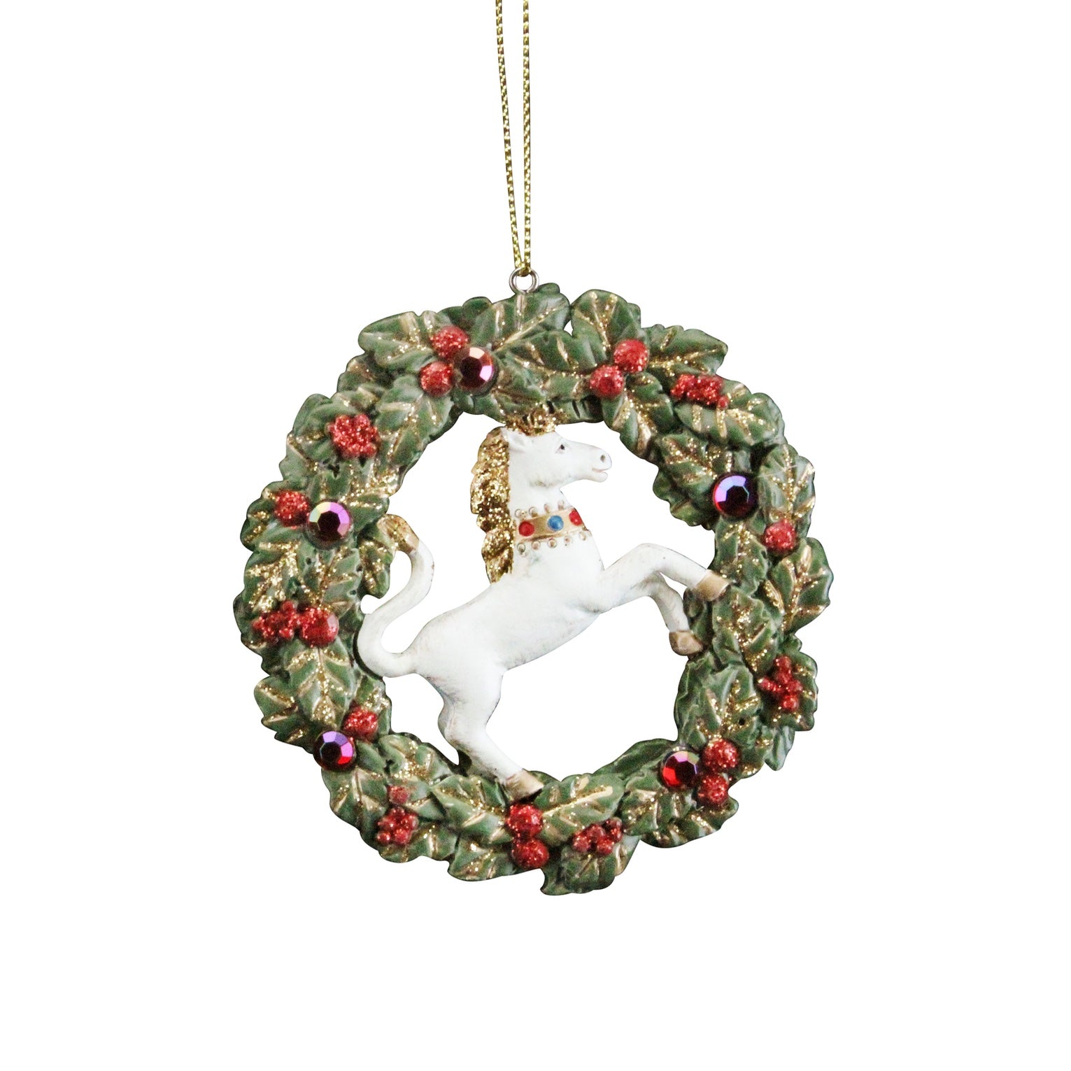 Unicorn Wreath Ornament