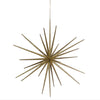 Gold Glitter Starburst Ornament | Putti Christmas Decorations