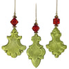 Red and Green Gem Ornament | Putti Christmas Decorations