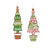 Red and Green Glitter Tree Ornaments | Putti Christmas Decorations 