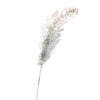 White Beaded Leaf Pick | Putti Christmas Decorations