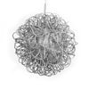 Jim Marvin Glitter Wire  Ball Ornament - Silver, JM-Jim Marvin, Putti Fine Furnishings
