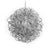  Jim Marvin Glitter Wire  Ball Ornament - Silver, JM-Jim Marvin, Putti Fine Furnishings