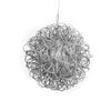 Jim Marvin Glitter Wire  Ball Ornament - Silver, JM-Jim Marvin, Putti Fine Furnishings