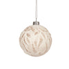 White Stone Glass Ball Ornament | Putti Christmas Decorations