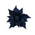 Navy Velvet Poinsettia Clip | Putti Christmas Decorations