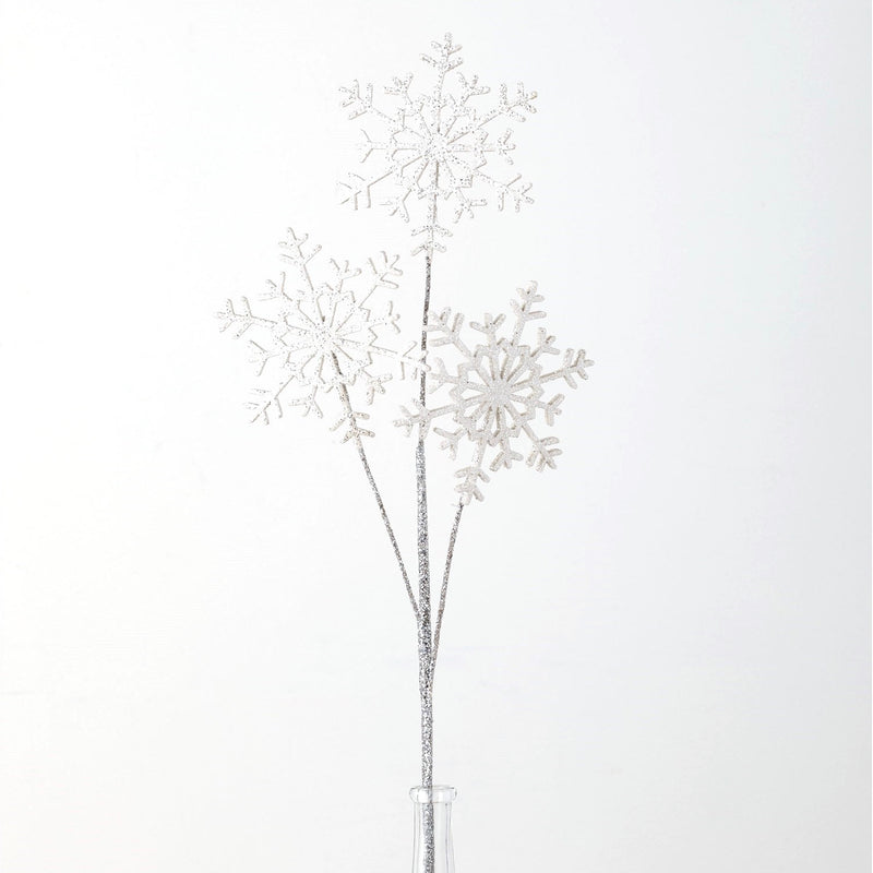 Sullivans White Snowflake Spray | Putti Christmas Decorations 