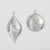 Sullivans Shiny Silver Textured Ornament | Putti Christmas Decorations