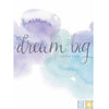 Dream Big Little One Water Color Greeting Card | Putti
