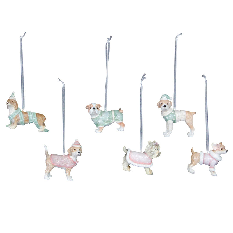 Pastel Resin Beagle Ornament | Putti Christmas Canada