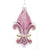Kurt Adler Royal Splendor Light Purple Fleur de Lis Glass Ornament