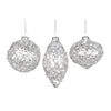 Cracked Ice Glass Christmas Ornament | Putti Christmas