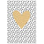 Artebene Gold Heart and Pin Dots Greeting Card | Putti Celebrations 