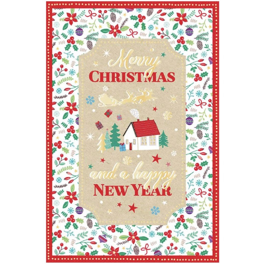 "Merry Christmas and a Happy New Year" Greeting Card