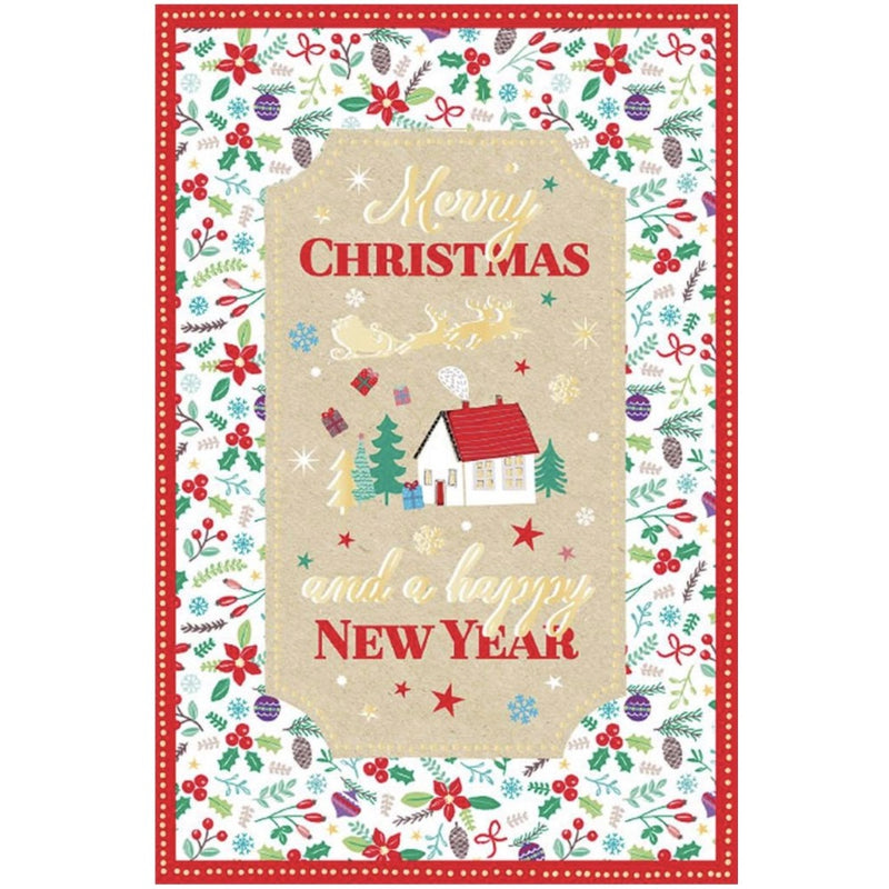 "Merry Christmas and a Happy New Year" Greeting Card