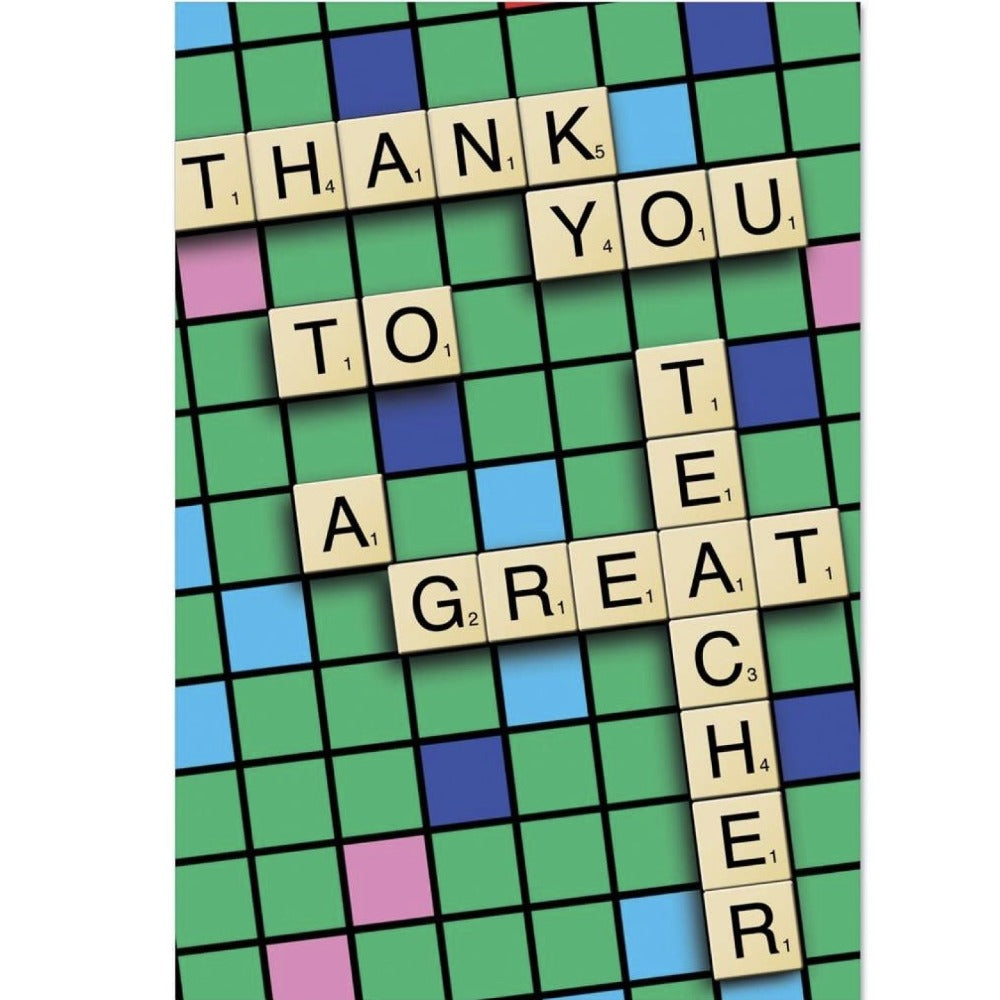 Nobleworks Thank You to a Great Teacher Greeting Card  | Putti Celebrations 