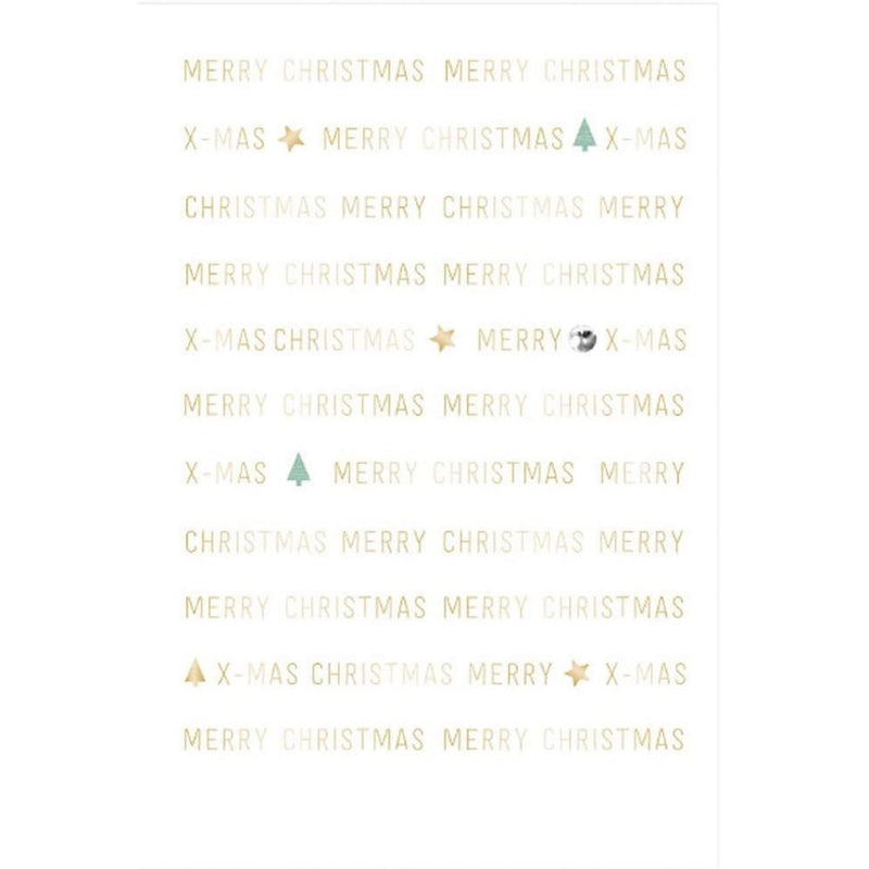 Artebene "Merry Christmas" Repeating Words  Greeting Card | Putti 