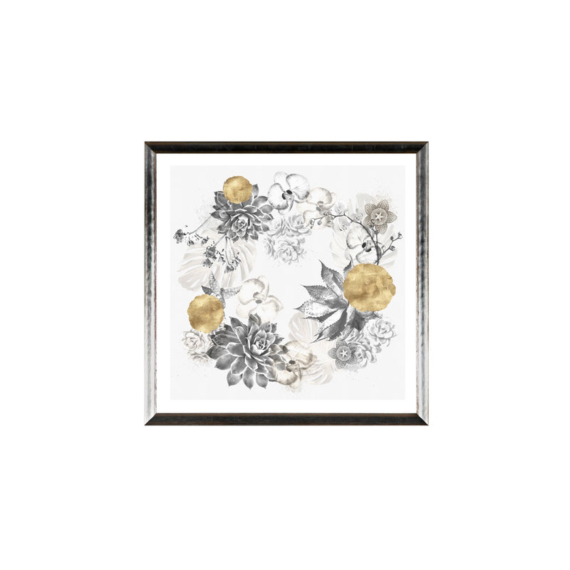  "Succulent Wreath" Framed Print - Small, Cel Arts Studio, Putti Fine Furnishings