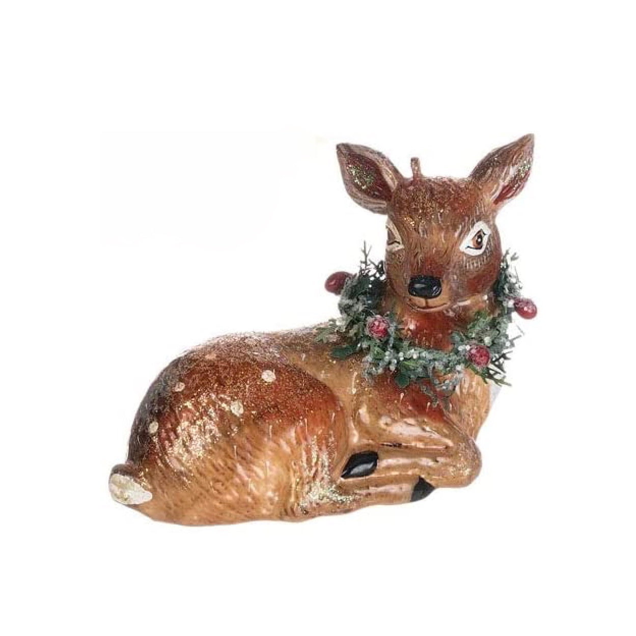 Sulivans Woodland Deer Glass Ornament