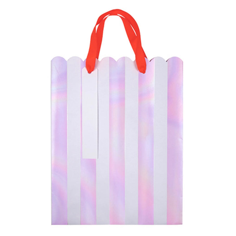  Meri Meri Iridescent Stripe Gift Bags, MM-Meri Meri UK, Putti Fine Furnishings
