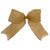 Gold Organza Pleated Wired Ribbon Bow