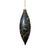 Matte Grey Blue with Gold Vines Double Point Ornament | Putti Christmas 