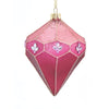 Kurt Adler Burgundy Elegance Glass Diamond Ornament