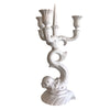 White French Faience Mermaid Candelabra | Putti Fine Furnishings