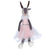 Ballerina Deer Plush Doll in Pink Skirt - Grey