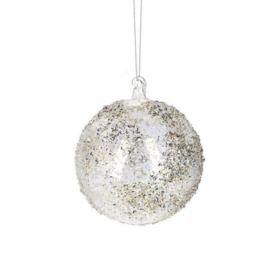 Shimmer Hand Blown Glass Ball Ornament